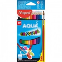 12 Crayons de Couleur Aquarelles Color