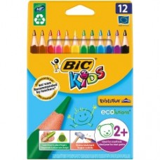 Pochette 12 Gros crayons de couleurs
